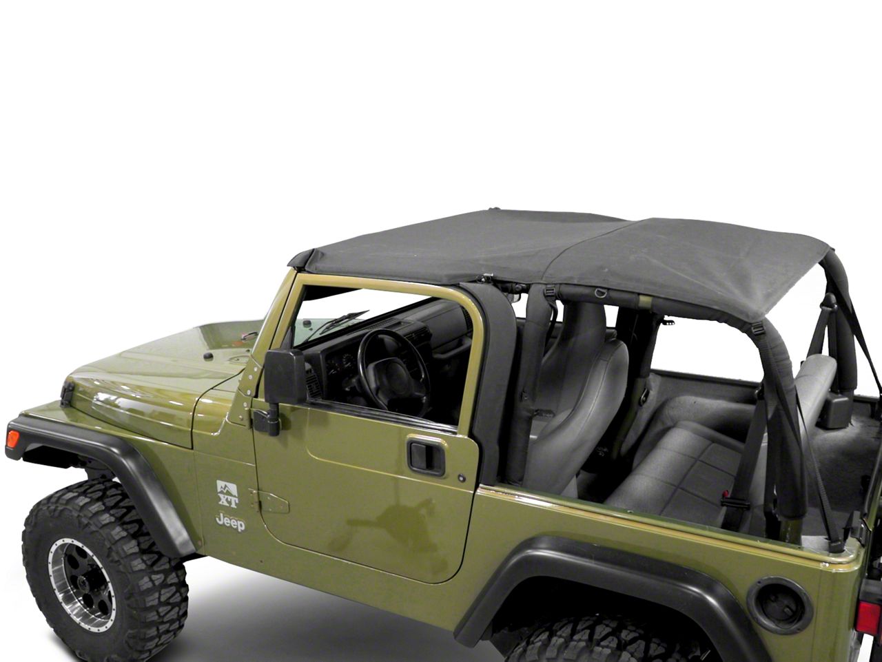 Smittybilt Jeep Wrangler Extended Brief Top - Black Diamond 93635