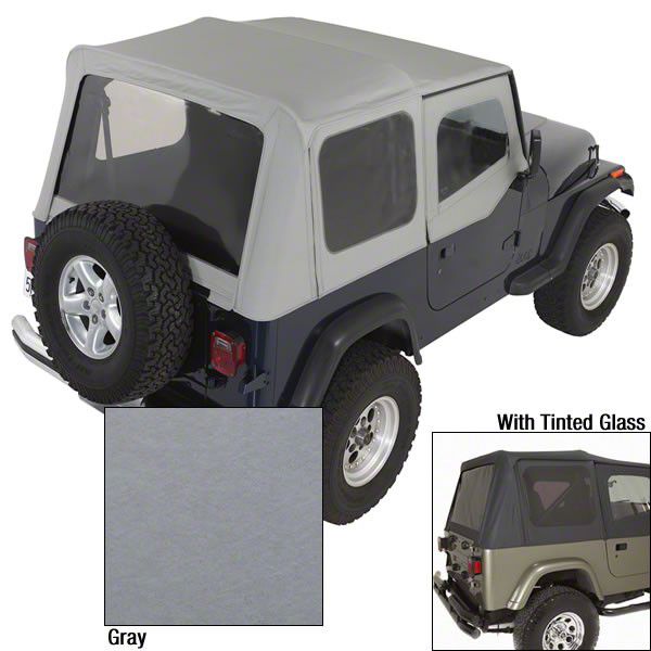 Precision Films Pre-Cut Window Tint Kit For Jeep YJ Wrangler Hard Top 89-93 – Dark Black 15% VLT