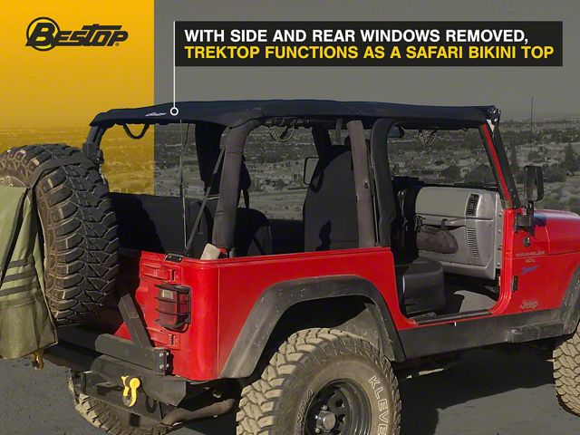Bestop Jeep Wrangler Trektop NX Soft Top - Black Diamond Bestop Jeep Wrangler Trektop NX Soft Top - Black Diamond