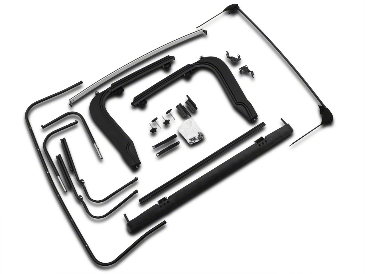 Bestop Jeep Wrangler Supertop NX Soft Top - Black Diamond 54720-35