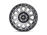 Fuel Wheels Vector Matte Gunmetal with Black Bead Ring Wheel; 17x9; -12mm Offset (07-18 Jeep Wrangler JK)
