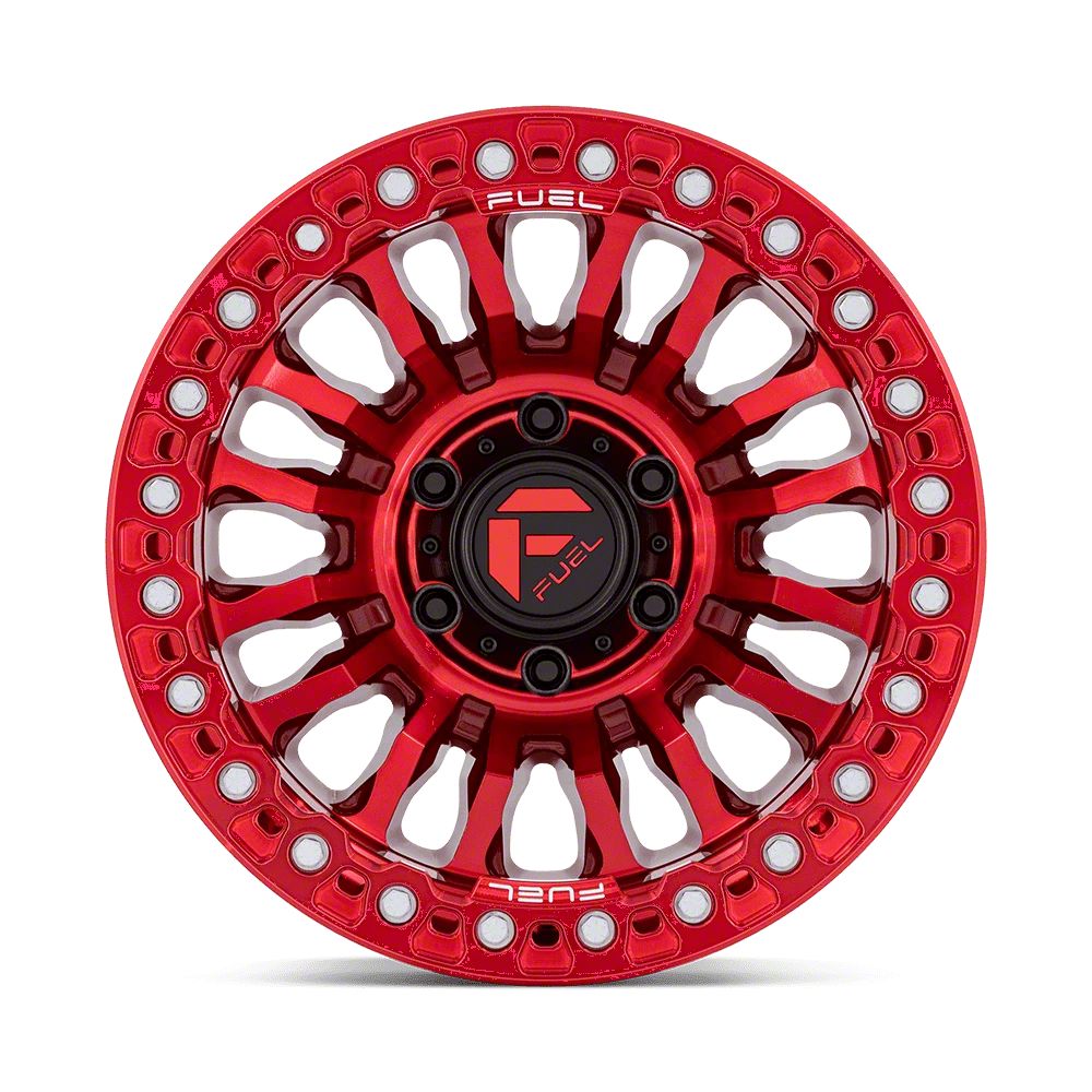 Fuel Wheels Jeep Wrangler Rincon Beadlock Candy Red Wheel; 20x10