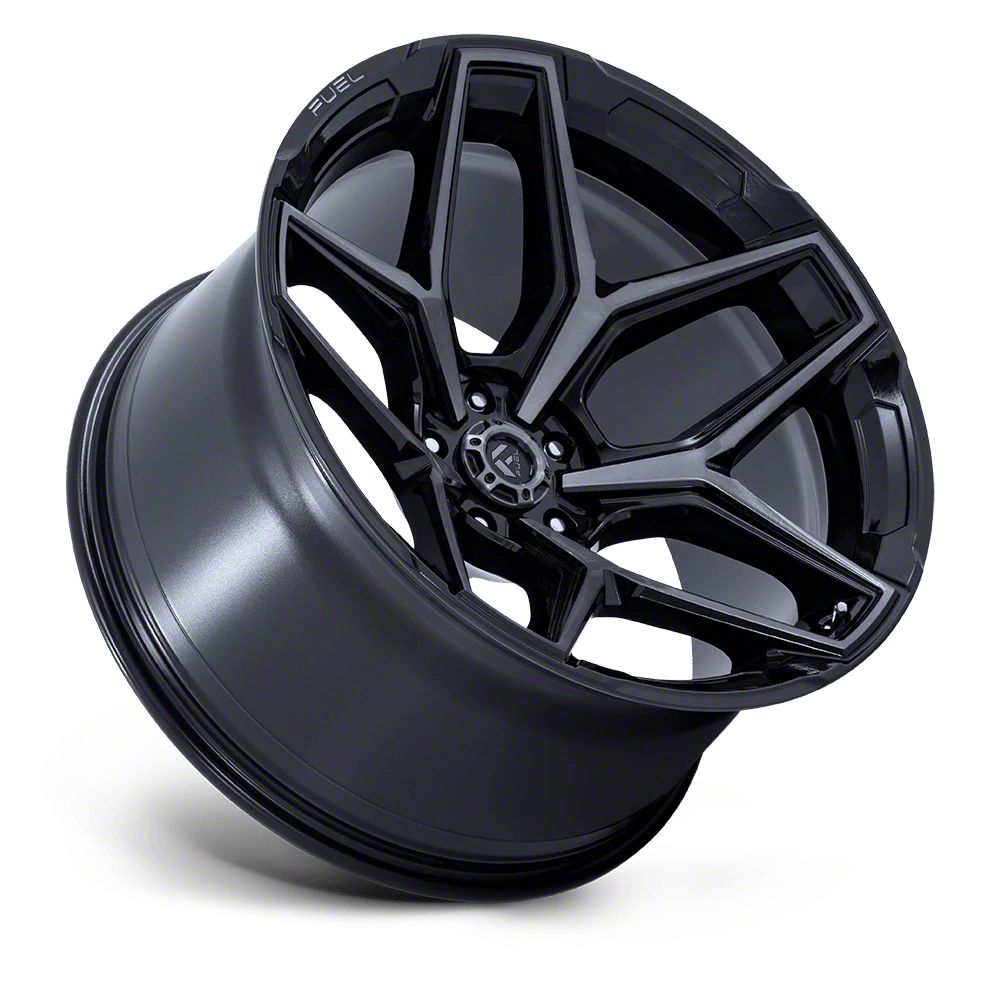 Fuel Wheels Jeep Wrangler Flux Gloss Black Brushed Face with
