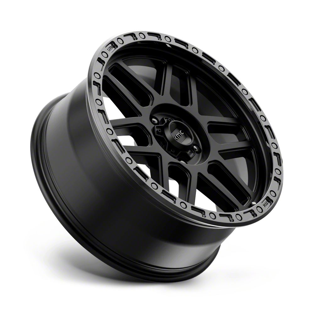 KMC Jeep Wrangler Mesa Satin Black with Gloss Black Lip KMC Jeep Wrangler Mesa Satin Black with Gloss Black Lip