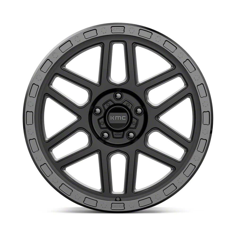 KMC Jeep Wrangler Mesa Satin Black with Gloss Black Lip KMC Jeep Wrangler Mesa Satin Black with Gloss Black Lip