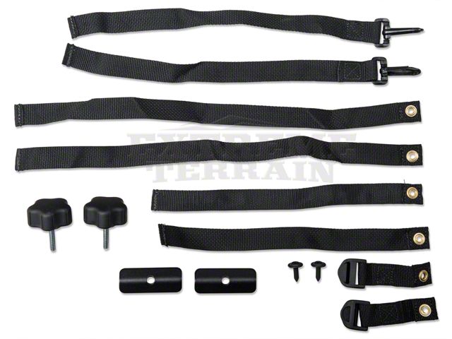 Bestop Jeep Wrangler Safari-Style Header Bikini Top; Cable Bestop Jeep Wrangler Safari-Style Header Bikini Top; Cable