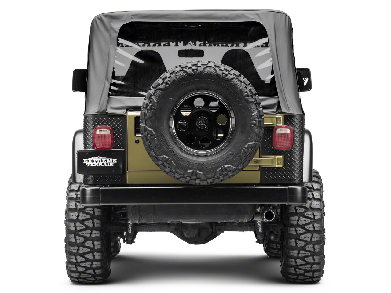CheroCar Cowl Body Armor Covers For Jeep Wrangler TJ 1997-2006 - ABS Plastic Side Corner Guards, Black (Pair)