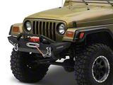 Rock Crawler Winch Mount Front Bumper with LED Lights (87-06 Jeep Wrangler YJ & TJ)