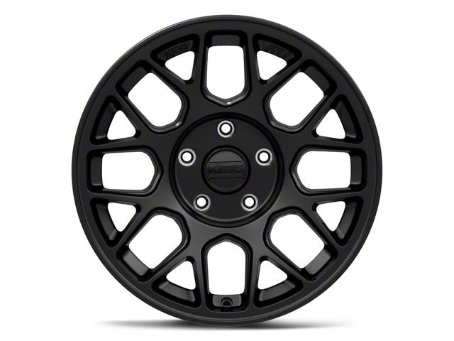 KMC Jeep Wrangler Hatchet Matte Black Wheel; 17x8.5; -10mm KMC Jeep Wrangler Hatchet Matte Black Wheel; 17x8.5; -10mm