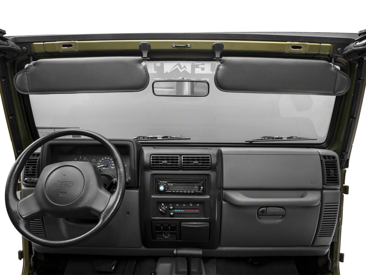 9.Lo ジョージア53 スーパーグレート RL安 Rugged Ridge Jeep Wrangler Sunvisor Set - Agate 13313.09 (97