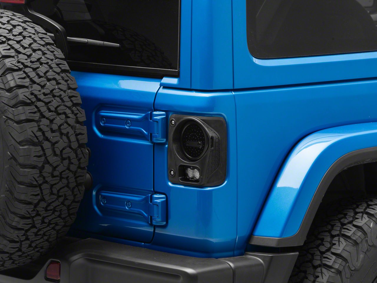 Motobilt Jeep Wrangler High Clearance Tail Lights; Black