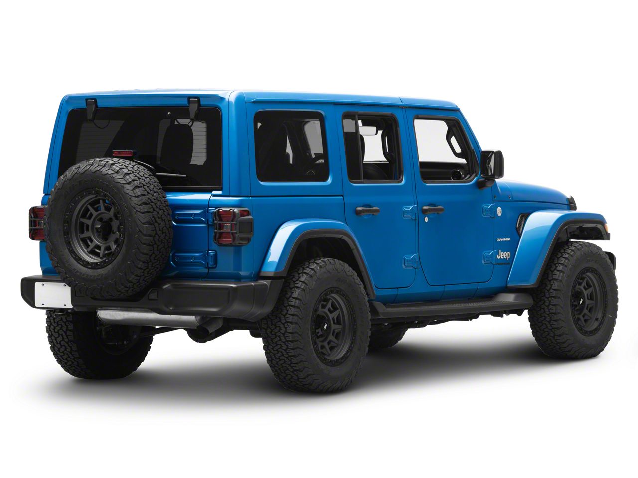 RedRock Jeep Wrangler ABS Tail Light Guard; Textured Black J214066