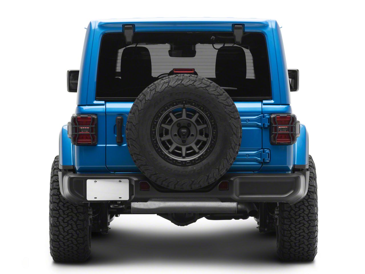 RedRock Jeep Wrangler ABS Tail Light Guard; Textured Black J214066