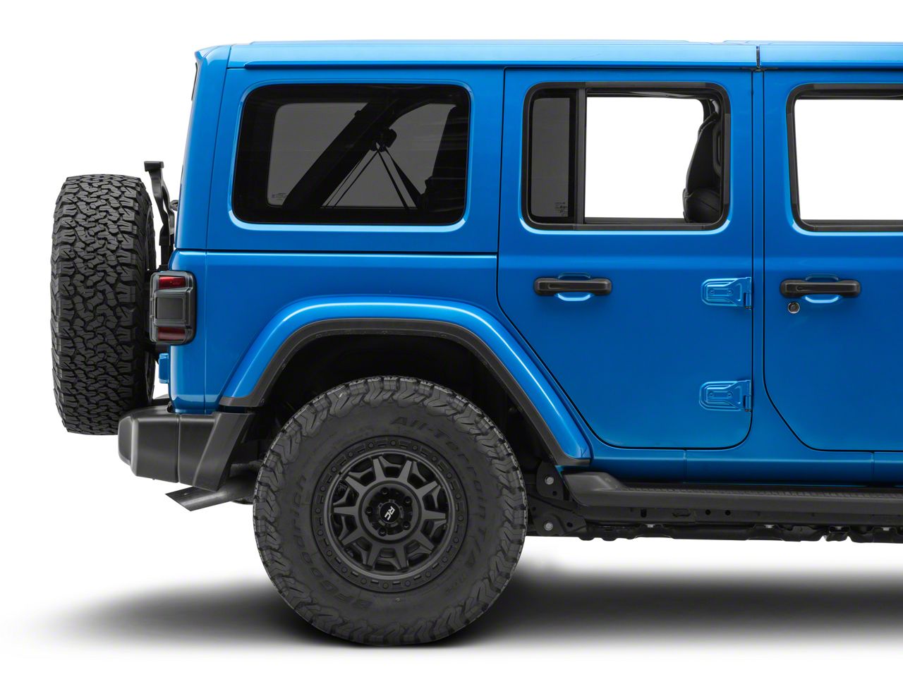 RedRock Jeep Wrangler ABS Tail Light Guard; Textured Black J214066
