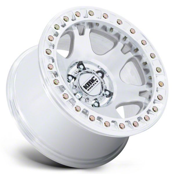 KMC Jeep Wrangler VI Beadlock Machined Wheel; 20x10; -48mm Offset
