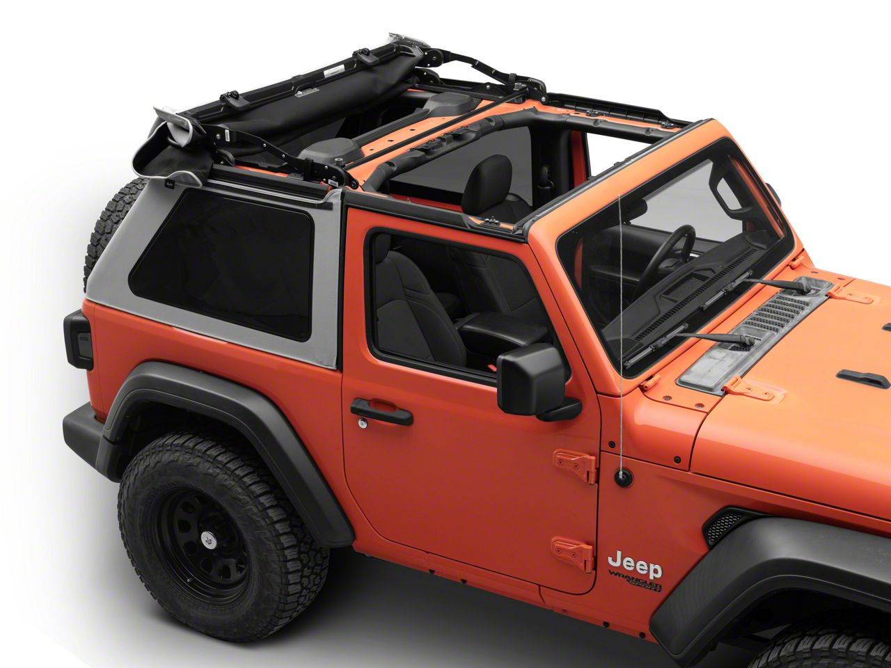 Bestop Jeep Wrangler Trektop Glide Slantback Soft Top; Premium Tan