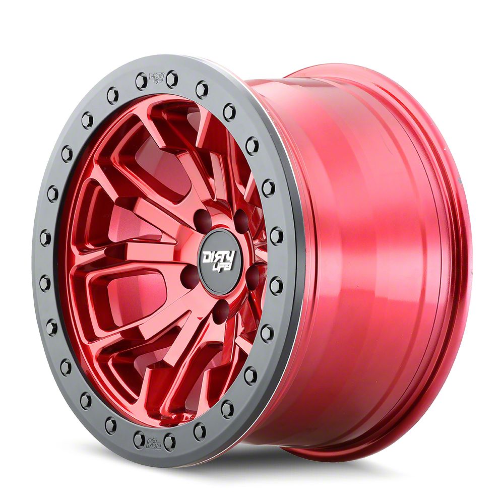 Dirty Life Jeep Wrangler DT-1 Crimson Candy Red Wheel; 17x9; -38mm