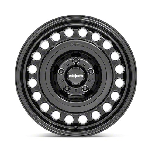 Rotiform Jeep Gladiator STL Gloss Black Wheel; 17x9; 0mm Offset