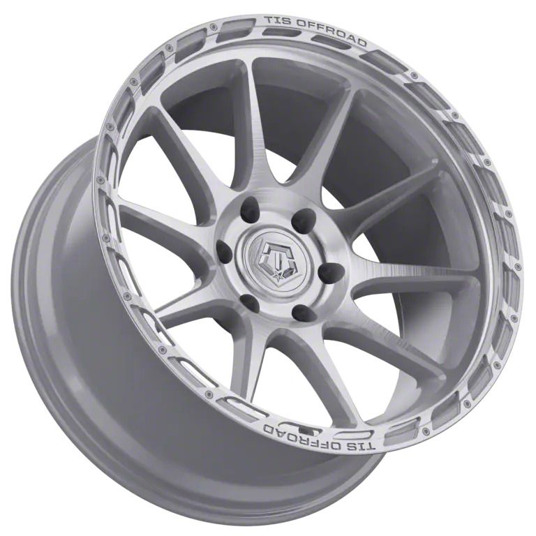 TIS Jeep Wrangler 563 Silver Brushed Machined Wheel; 18x9