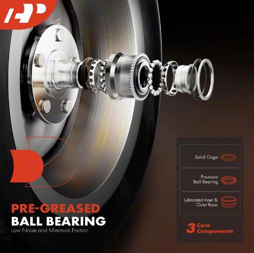 thumbnail image 2 of Detroit Axle Front Wheel Bearing Hub Assembly For 2011-2014 Ford F-150 4WD – 6 Stud 2 of 6