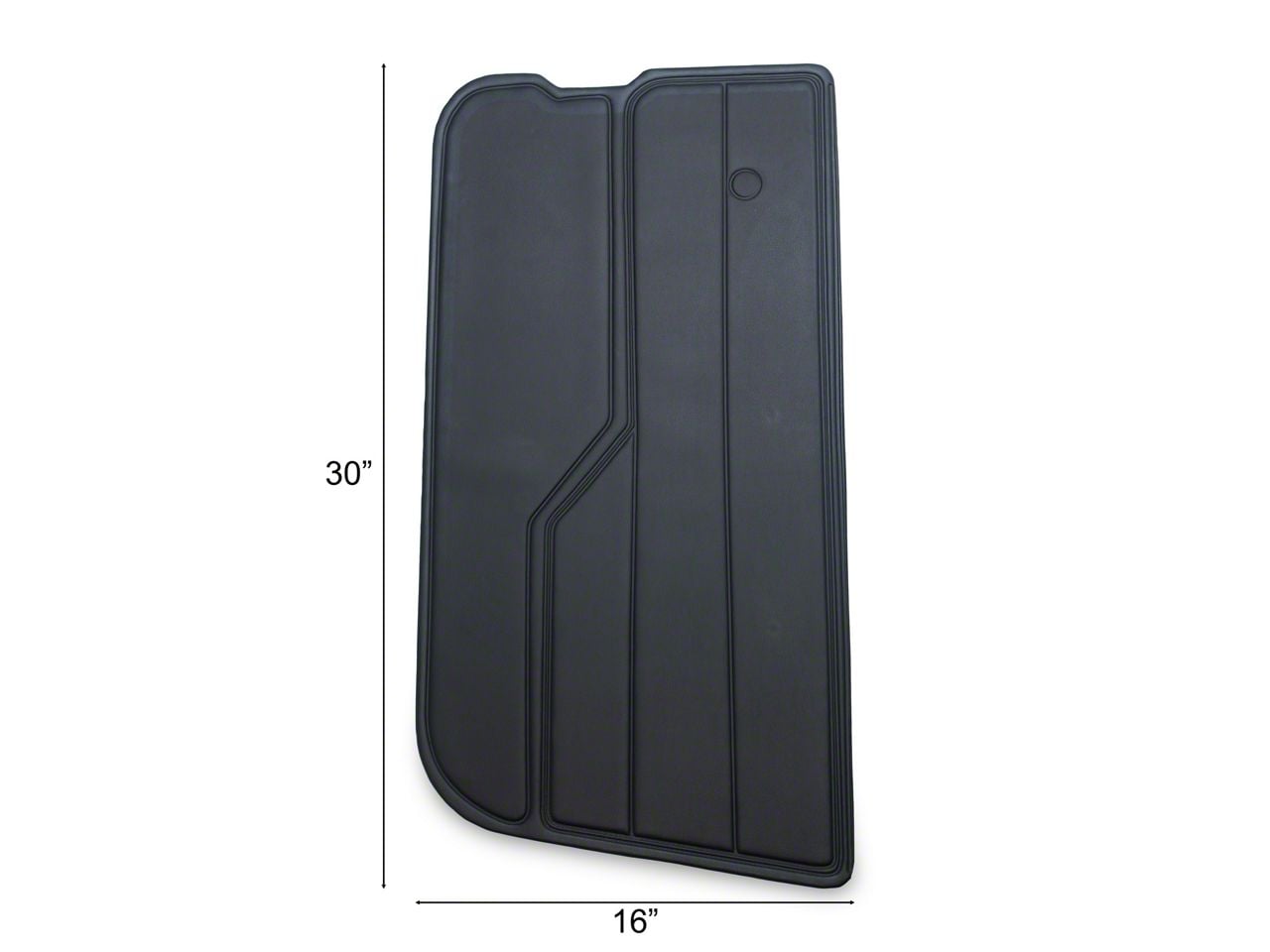 Jeep Wrangler Door Panel Set; Black (82-95 Jeep CJ7 & Wrangler YJ