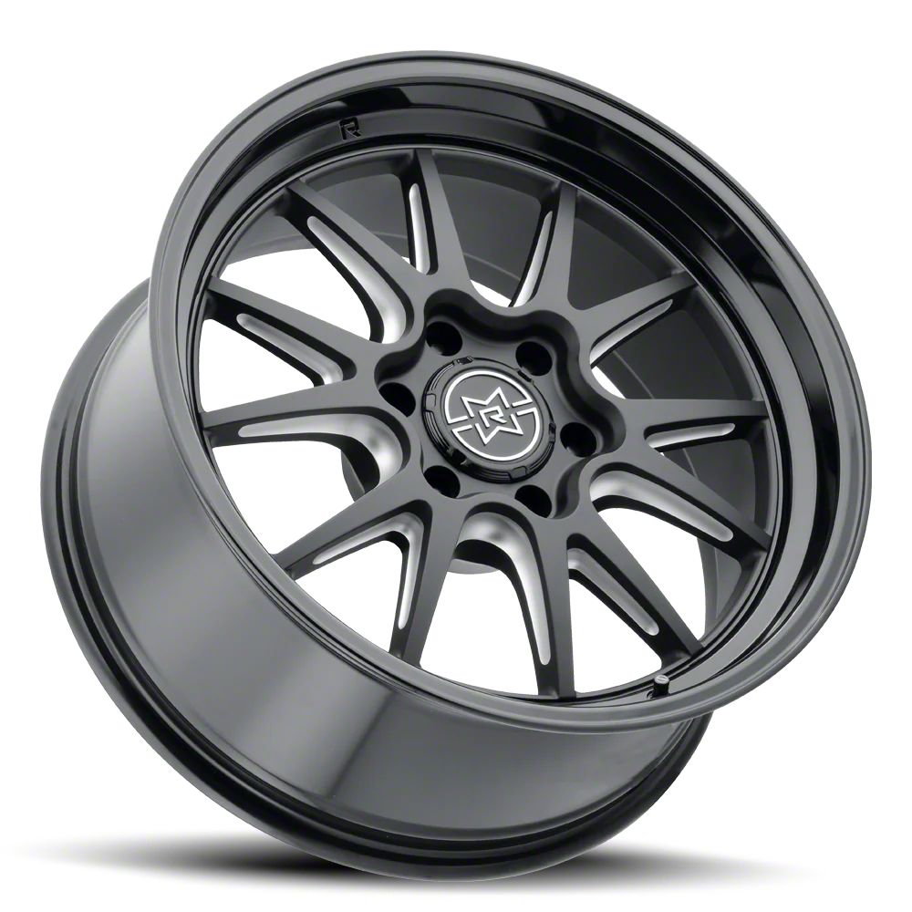 Method Race Wheels Jeep Gladiator MR802 Double Black Milled Wheel