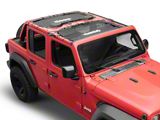 Jeep Licensed by TruShield Mesh Sun Shade; Front and Rear; Black (18-23 Jeep Wrangler JL 4-Door)