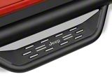 Jeep Licensed by RedRock Tubular Drop Side Step Bars; Fine Textured Black (18-26 Jeep Wrangler JL 2-Door)