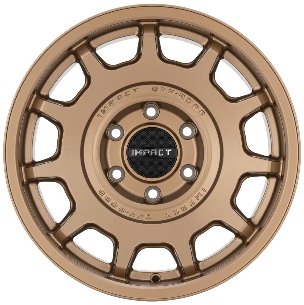 Impact Wheels Jeep Wrangler 8807 Bronze Wheel; 17x9; -12mm Offset