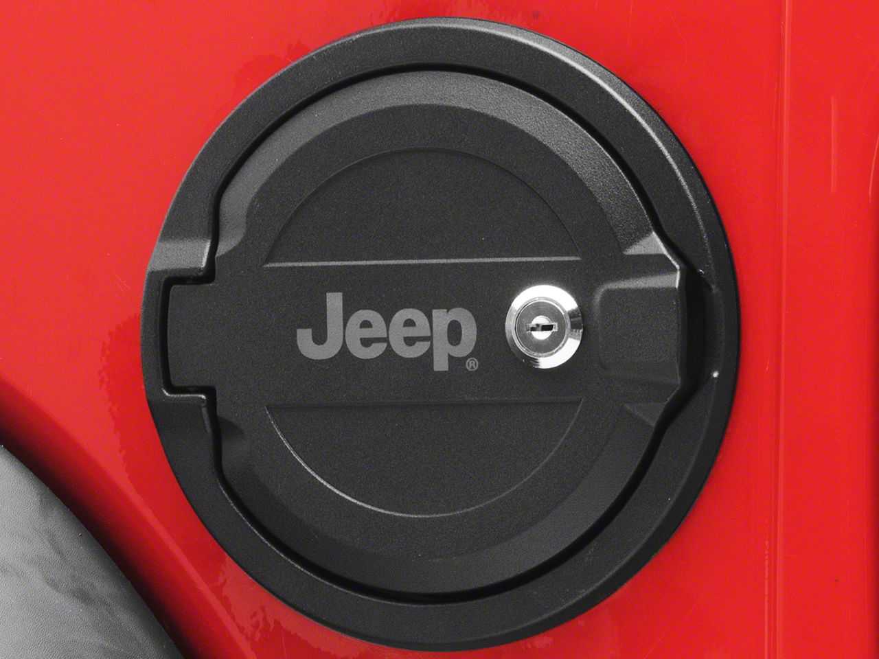 Jeep Licensed by RedRock Jeep Wrangler Locking Aluminum Fuel