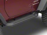 Barricade TC5 Running Boards; Textured Black (07-18 Jeep Wrangler JK 2-Door)