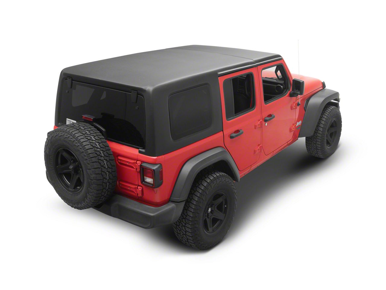 Jeep Wrangler Two-Piece Hard Top; Black (18-26 Jeep Wrangler JL 4