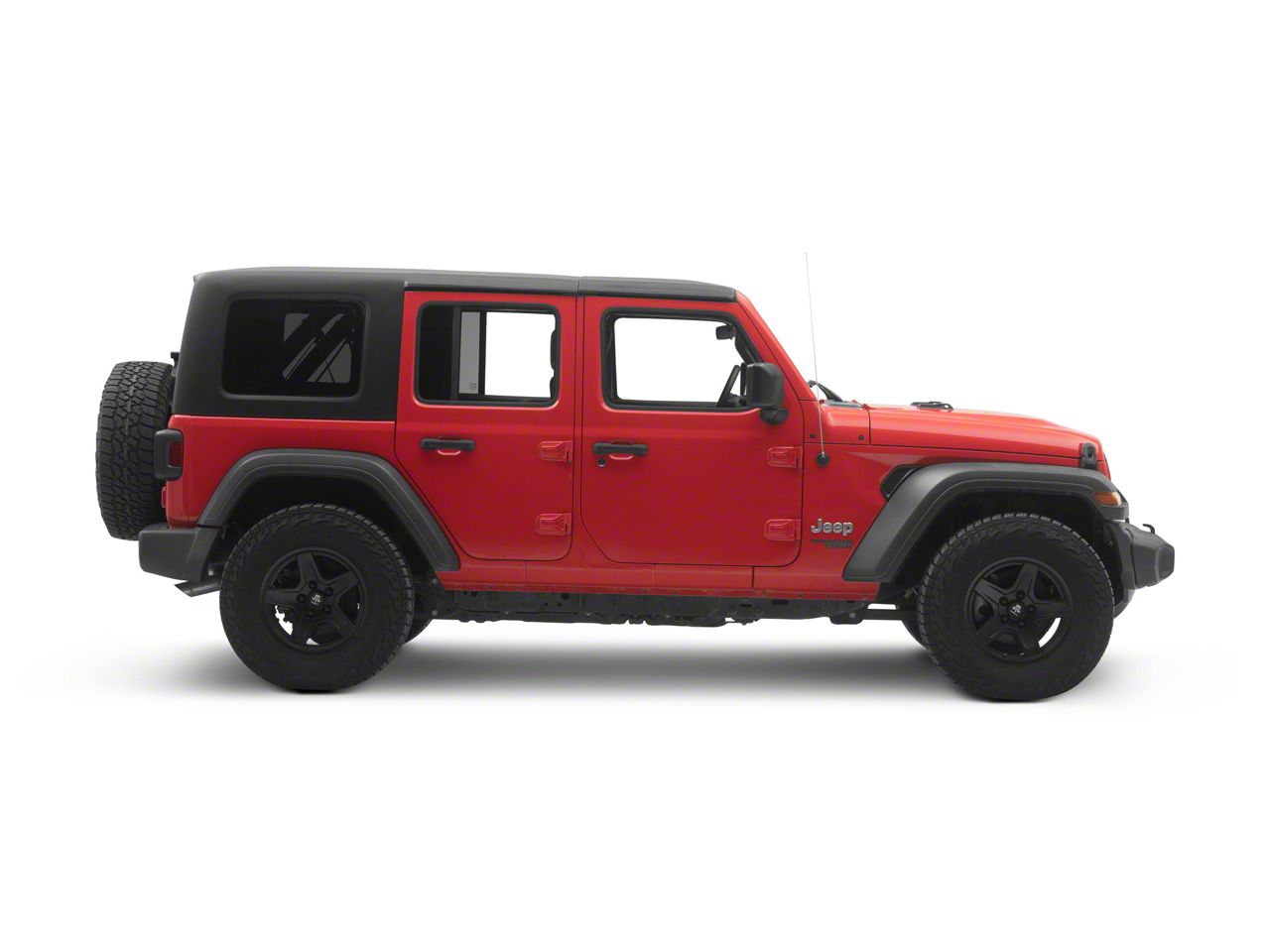Jeep Wrangler Two-Piece Hard Top; Black (18-26 Jeep Wrangler JL 4