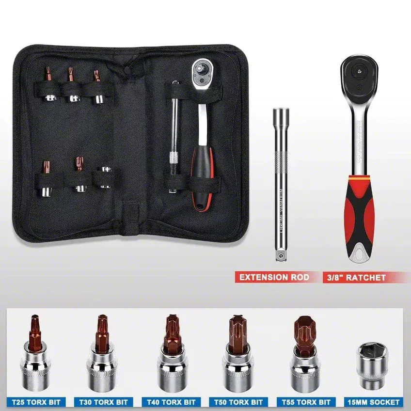 Suparee Jeep Wrangler Hard Top Door Removal Torx Tool Set SP-JK631