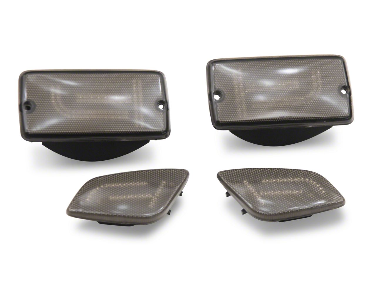 Ironwalls 7" LED Headlights + Tail Lights + Side Markers Combo For Jeep Wrangler TJ 1997-2006