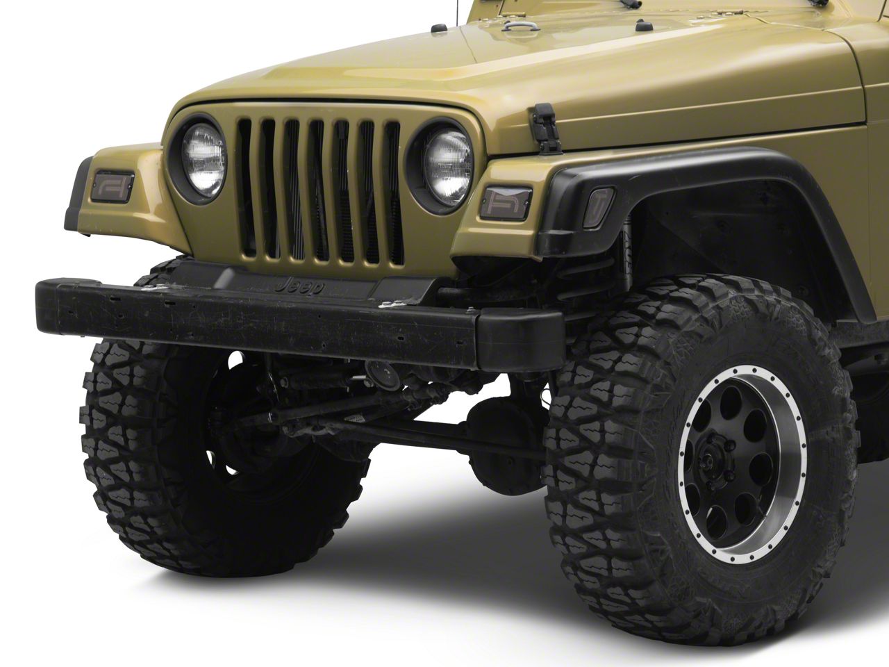 7 LED Headlights + Led Side Marker Tail Lights Combo For Jeep