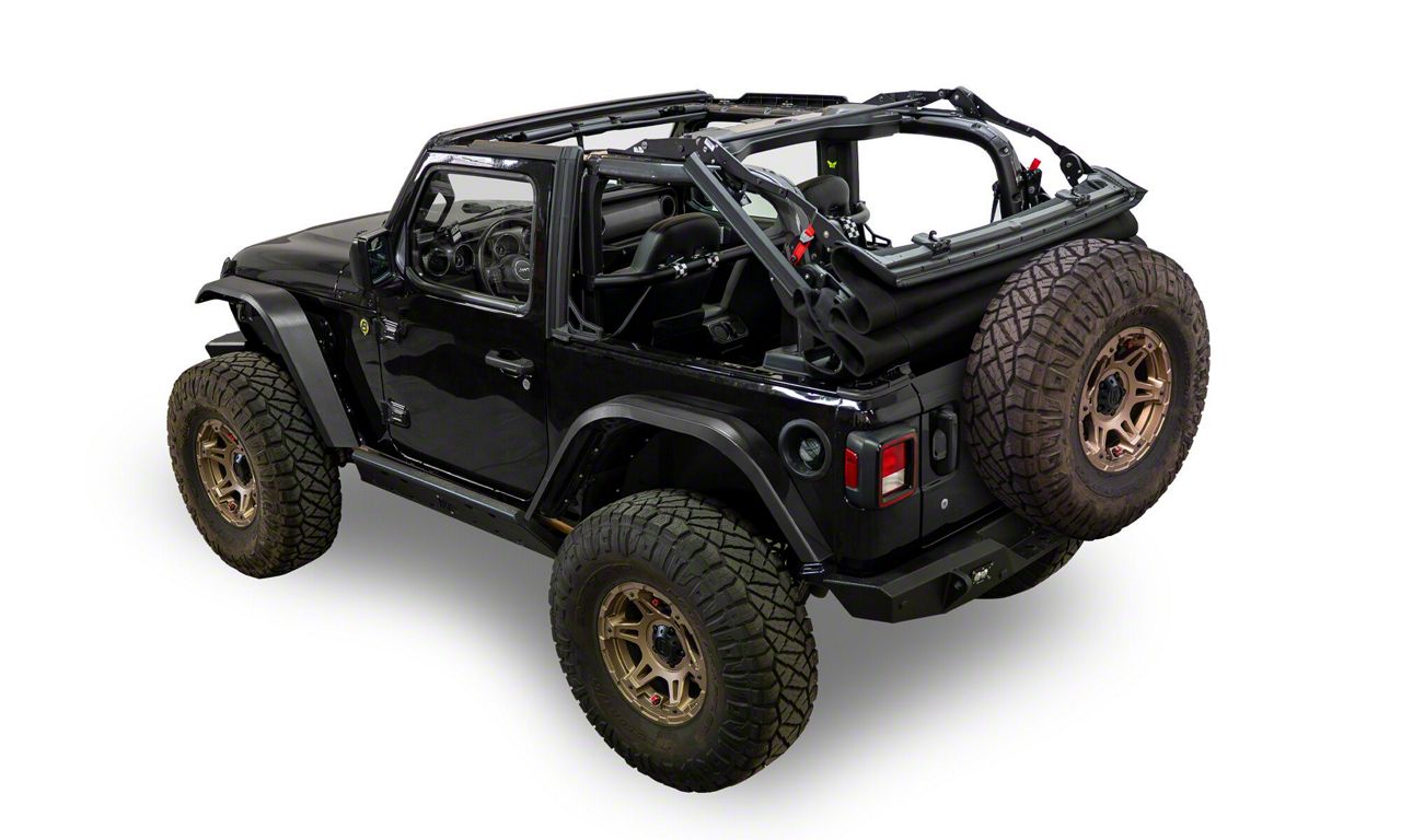 Bestop Jeep Wrangler Supertop Glide Soft Top; Black Diamond 54728