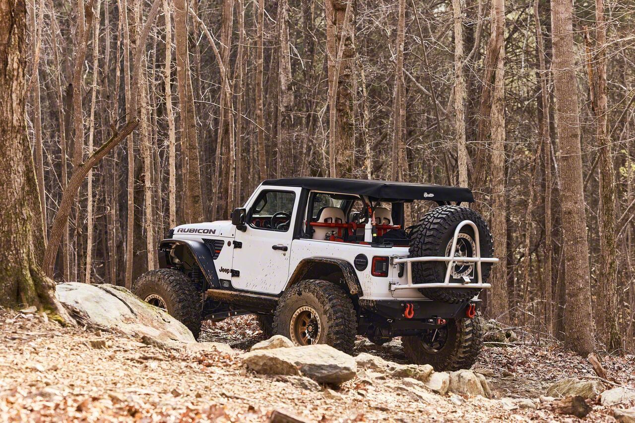 Bestop Jeep Wrangler Supertop Glide Soft Top; Black Twill 54728-17