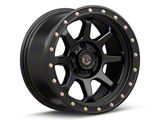 Deegan 38 by Mammoth Phantom 38 Flow Formed Satin Black Wheel; 17x9; -6mm Offset (07-18 Jeep Wrangler JK)