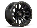 Deegan 38 by Mammoth Ghost Rider Flow Formed Satin Black Wheel; 17x9; -6mm Offset (18-26 Jeep Wrangler JL)