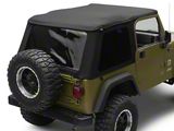 Sprint Top Frameless Soft Top; Black Diamond (97-06 Jeep Wrangler TJ w/ Full Steel or Bestop Doors, Excluding Unlimited)