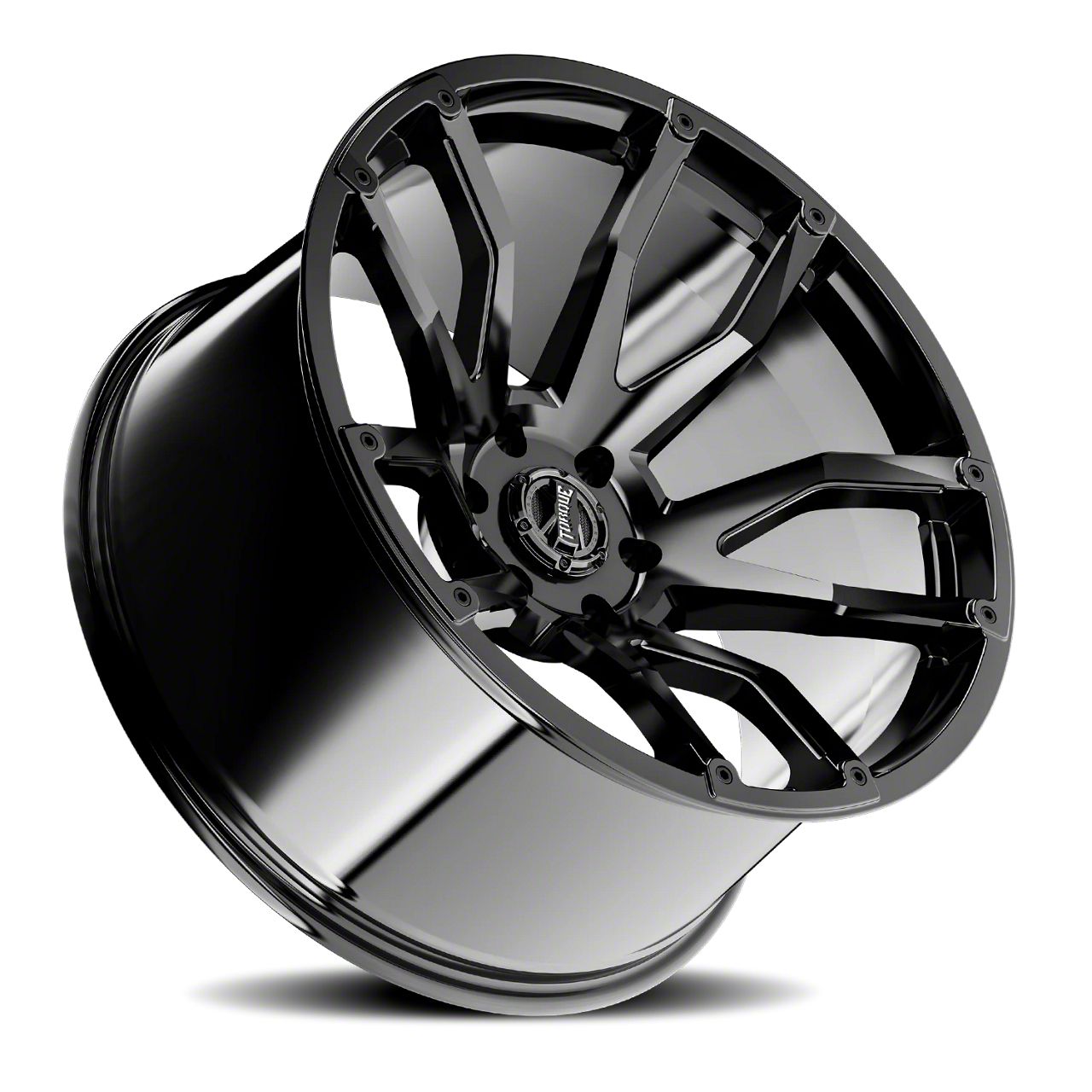 Torque Wheels Jeep Wrangler TW403C Impact Gloss Black Wheel; 20x10