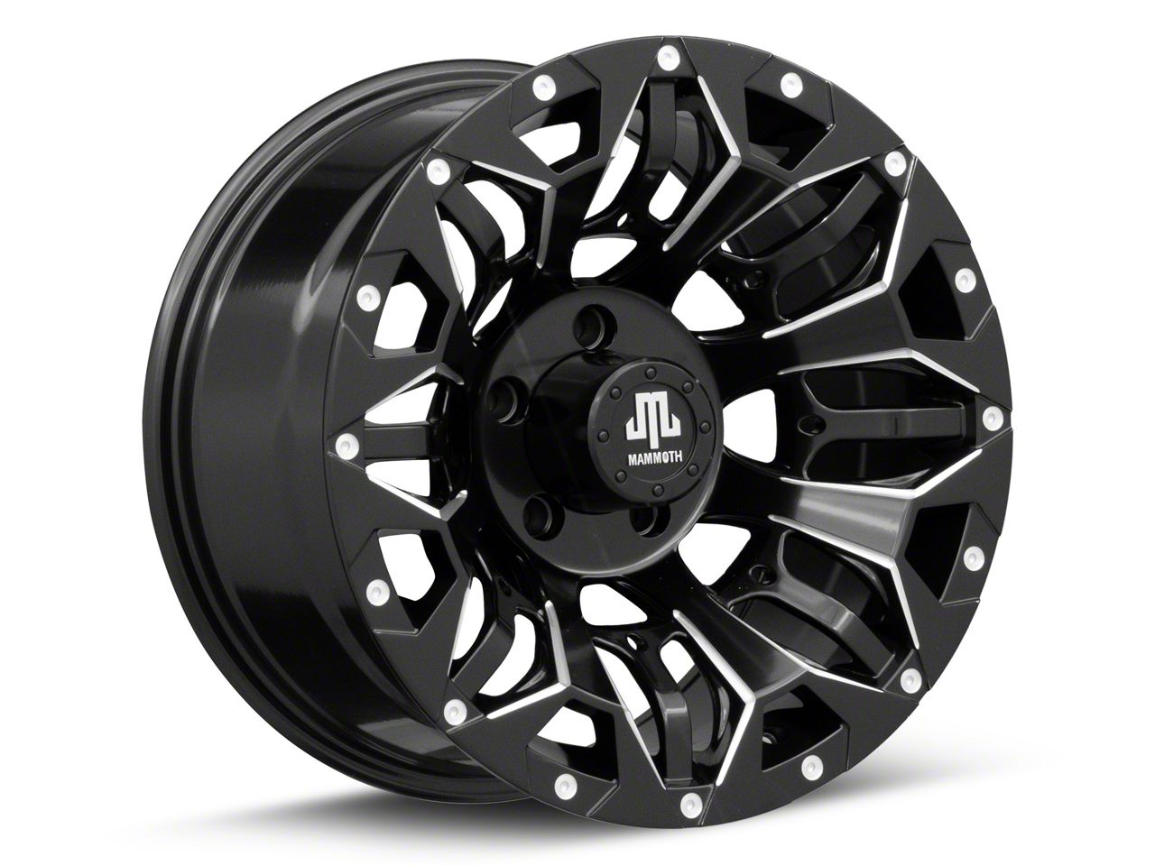 Mammoth Jeep Wrangler Arachnid Satin Black Wheel; 17x9; -6mm