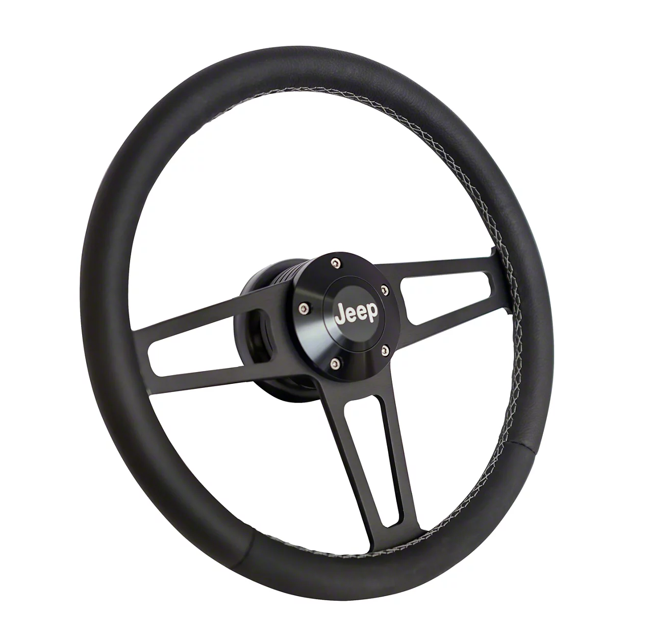 Jeep Cherokee Billet T-Series Steering Wheel with Jeep Logo; 14