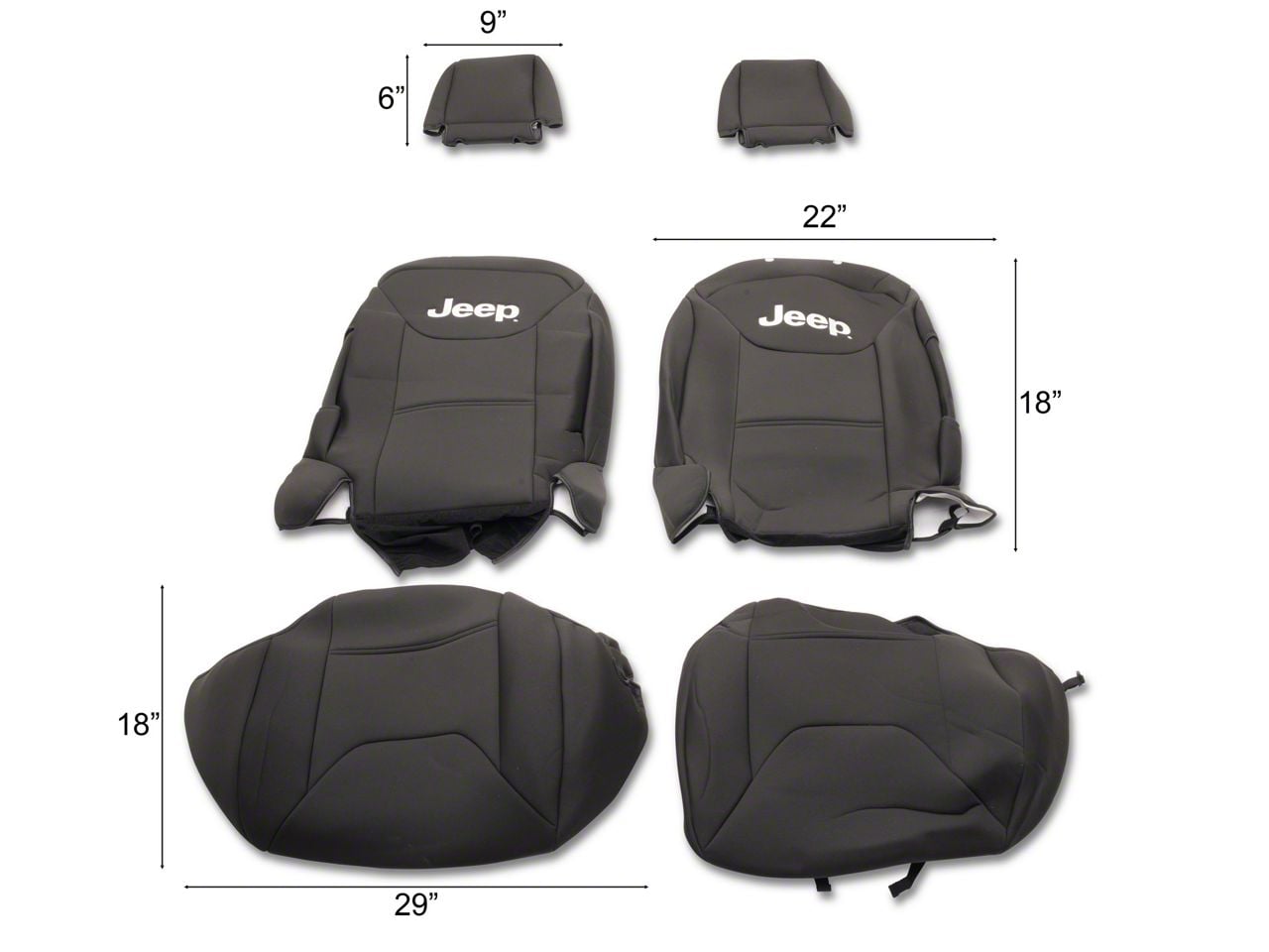 Jeep Licensed by TruShield Jeep Wrangler Custom Fit Neoprene Front