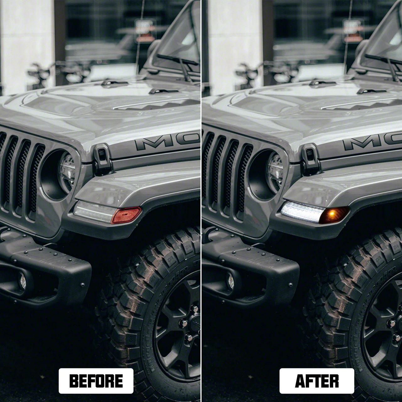 Jeep Gladiator LED Fender Side Marker Lights with Turn Signals (20