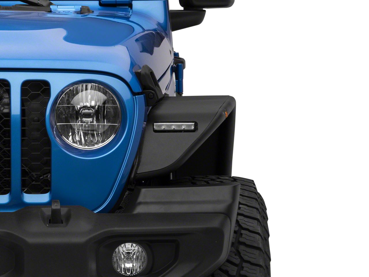 Barricade Jeep Gladiator Tubular Fender Flares with LED DRL and