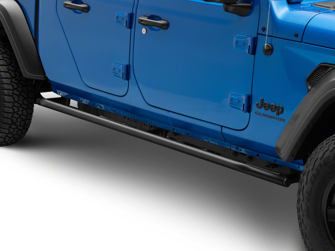 Jeep Gladiator Rock Sliders; Texturized Black (20-26 Jeep
