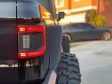 Oracle Flush Mount LED Tail Lights; Black Housing; Red Clear Lens (20-26 Jeep Gladiator JT)