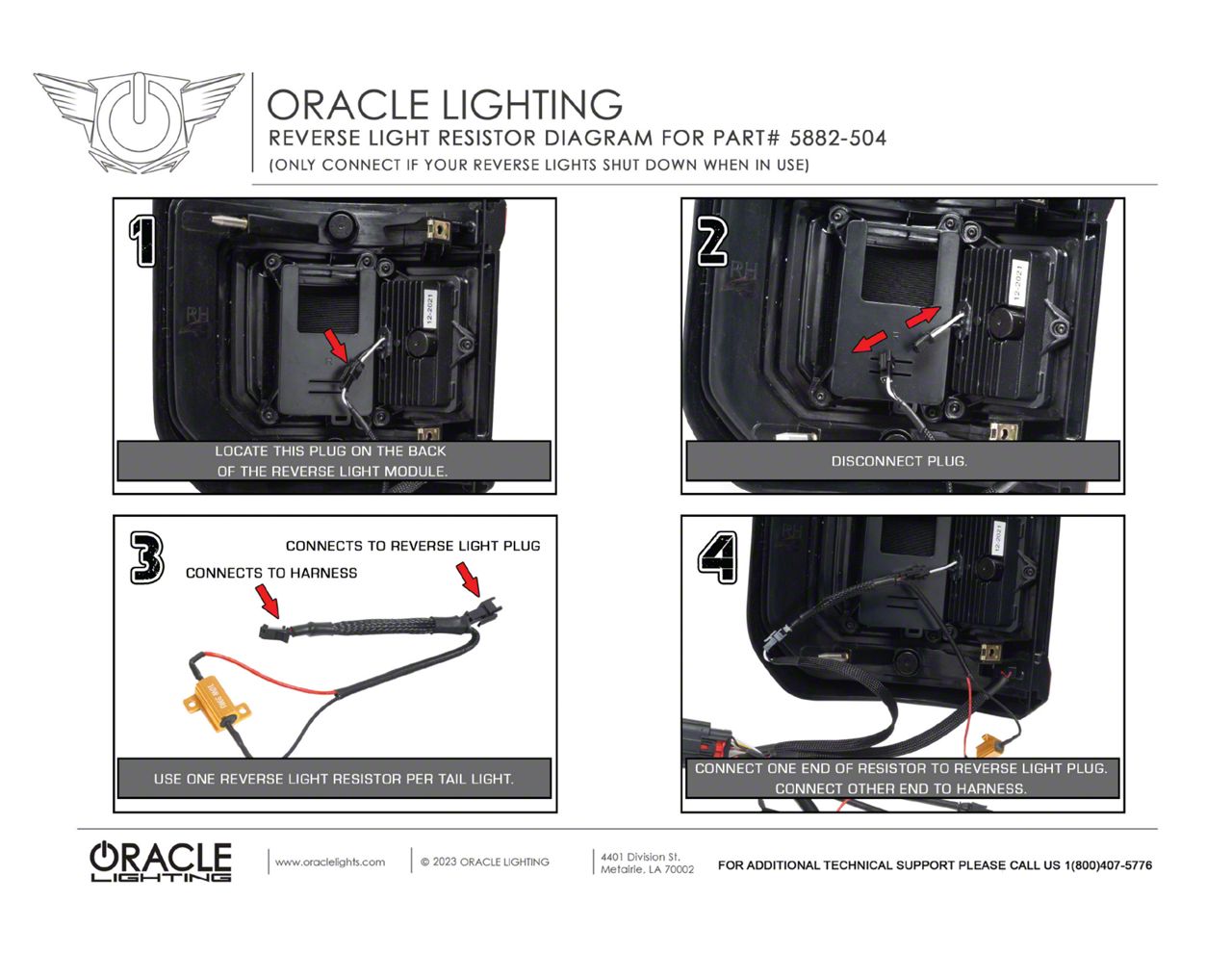 Oracle Jeep Gladiator Flush Mount LED Tail Lights; Black